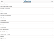 Tablet Screenshot of nationwideofficefurniture.com